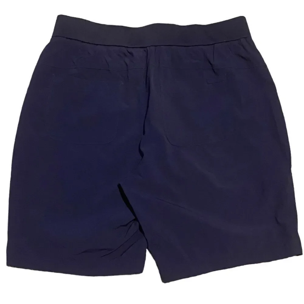 Reel Life Men’s Sz Lrg Blue Hybrid Nylon Deep Pocket Comfort Waist Golf Shorts